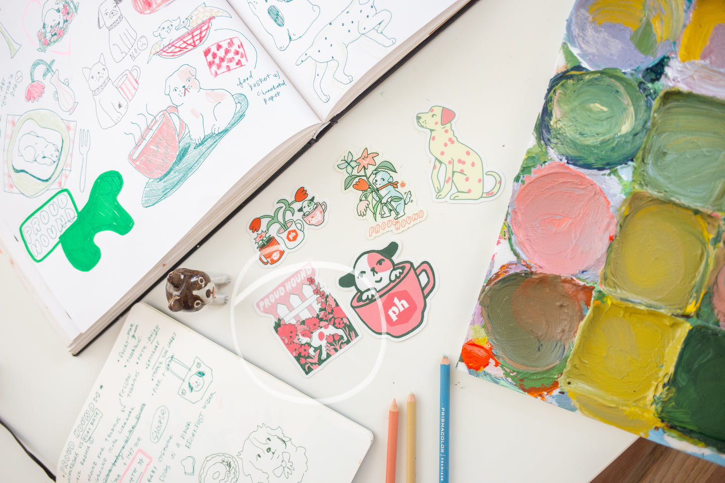 Leigh Ellexson Sticker Backyard Dog