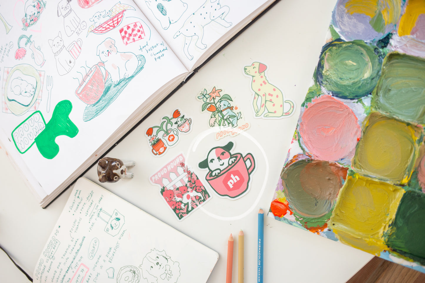 Leigh Ellexson Sticker Mug Dog