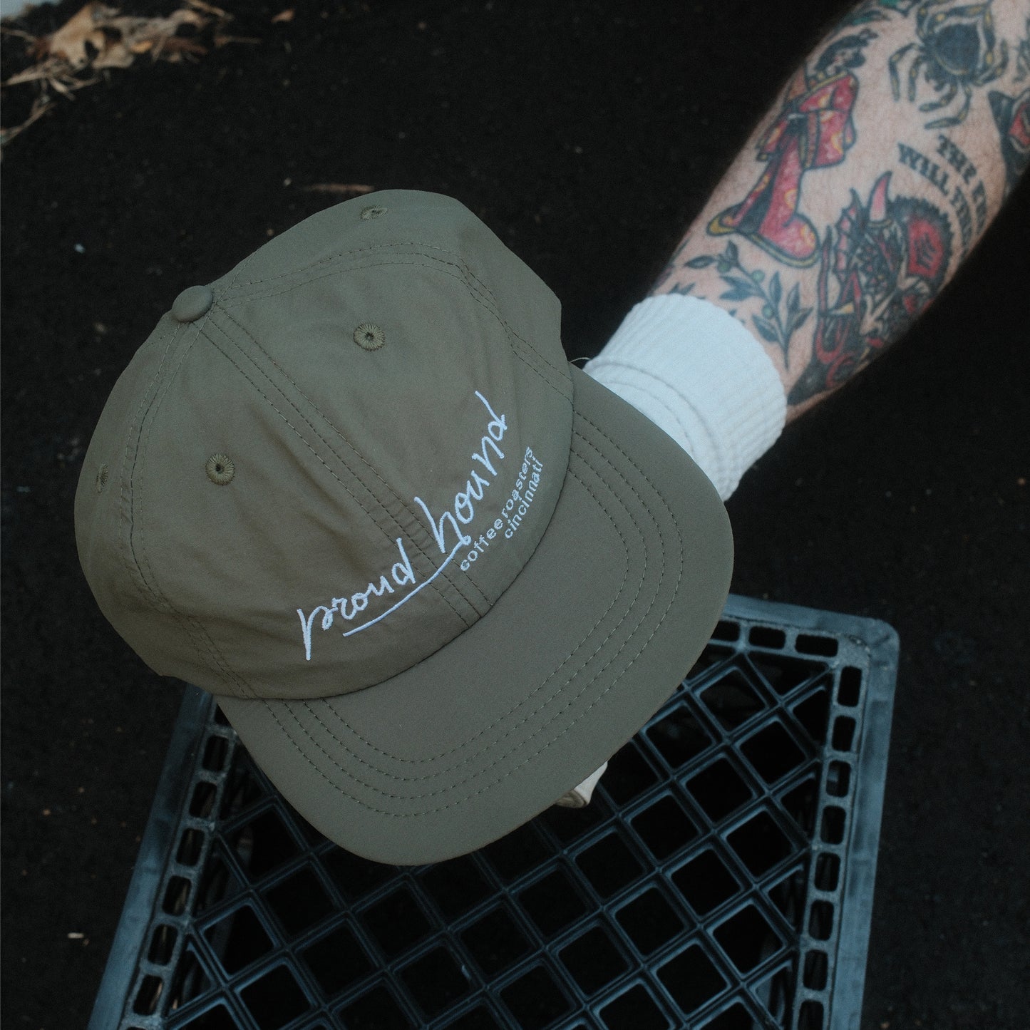 Proud Hound Nylon Hat (Olive)