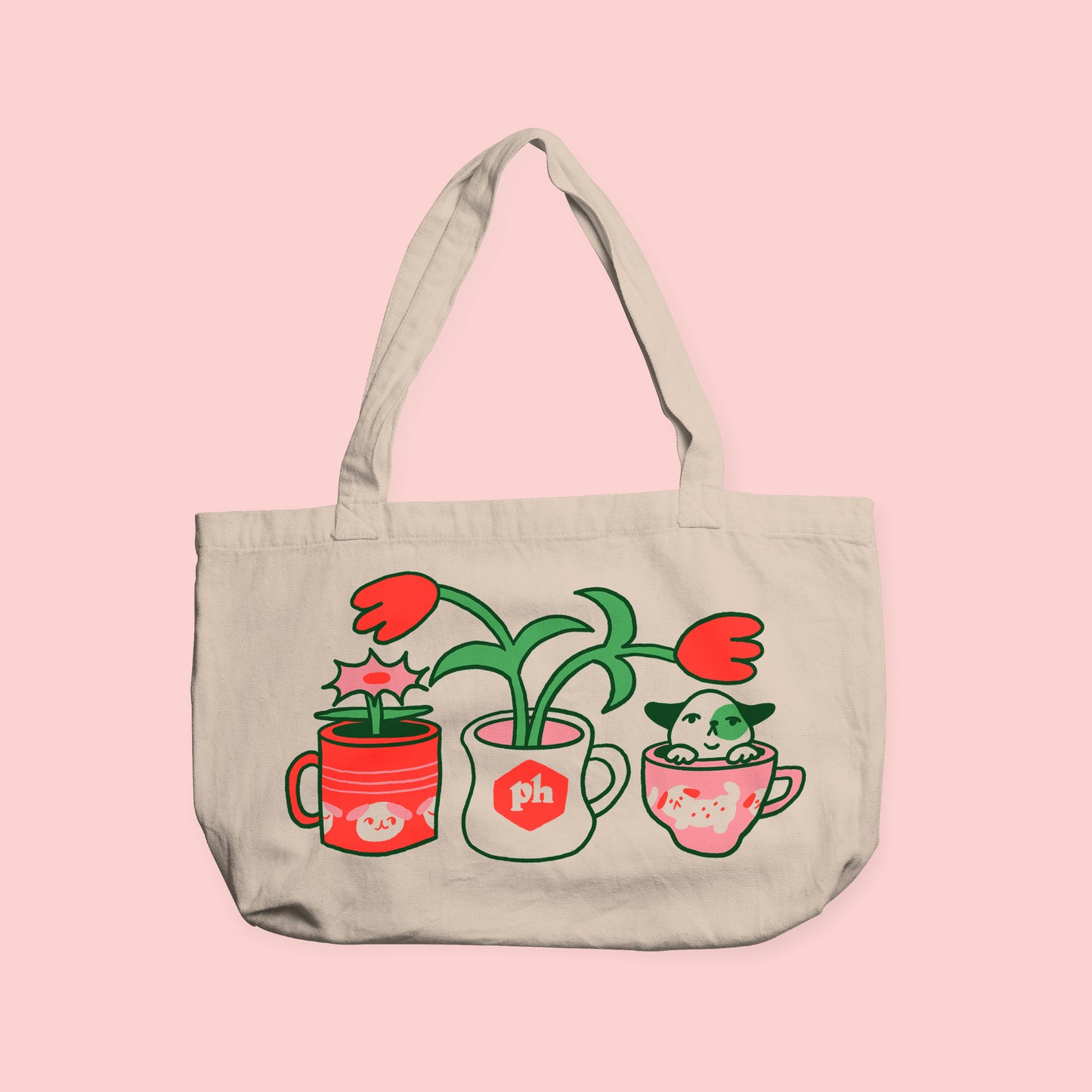 Leigh Ellexson Mug Dog Tote