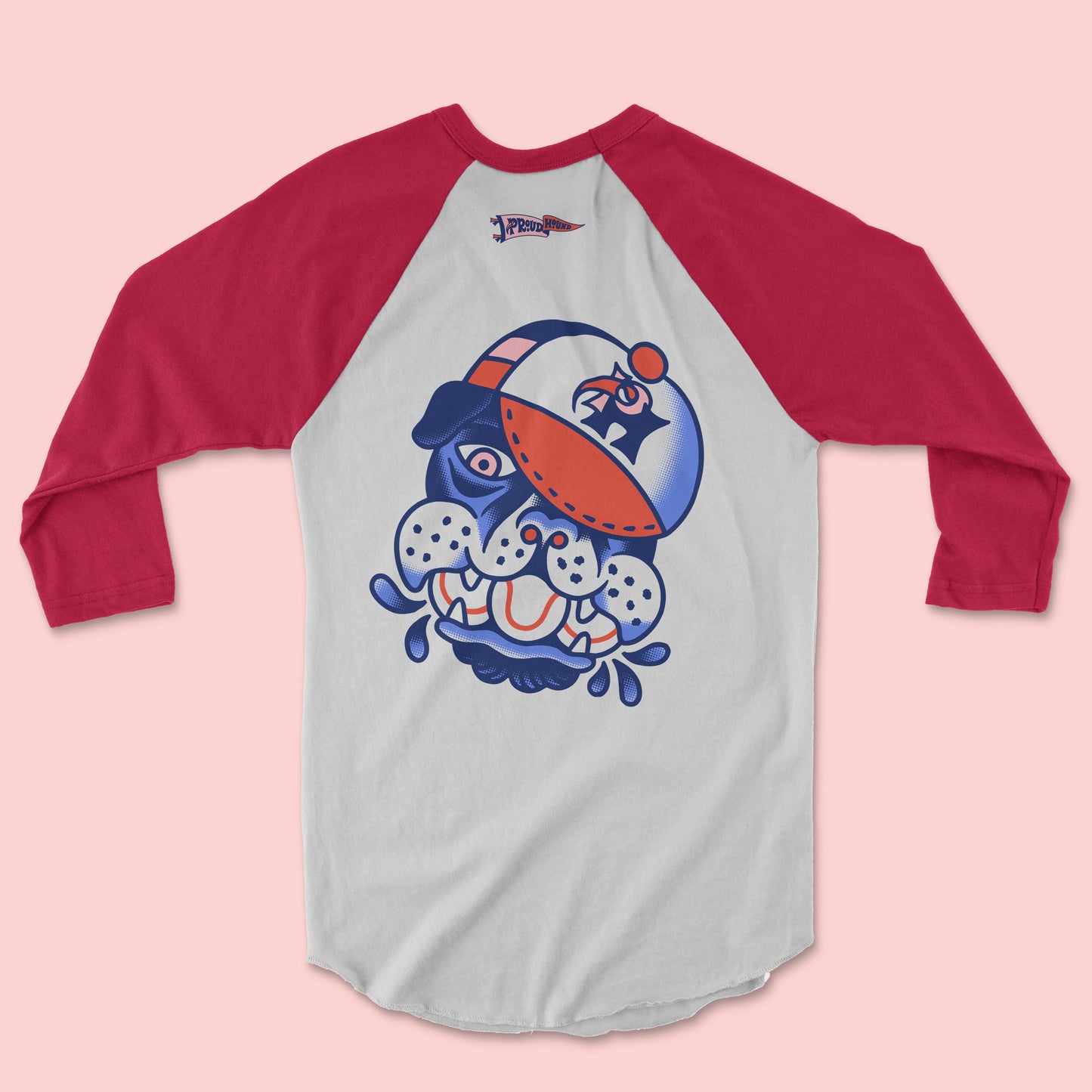 The Hound Dog Baseball Tee (Red)