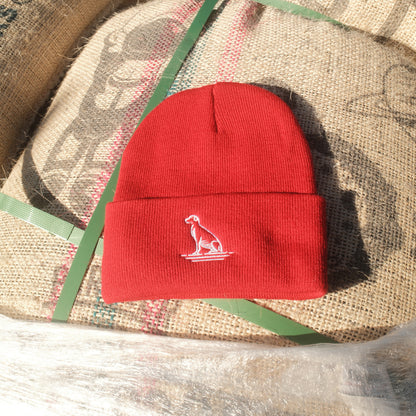 Proud Hound Knit Beanie (Red)