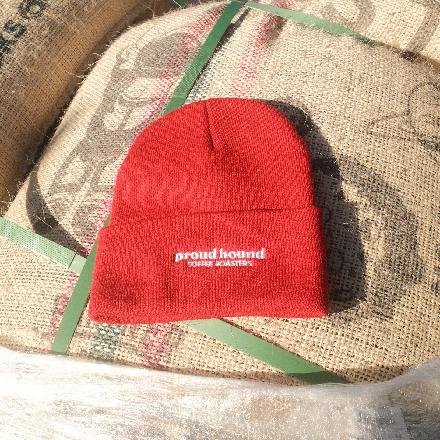 Proud Hound Knit Beanie (Red)